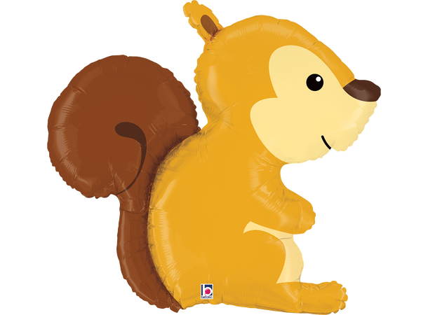 Skogens Dyr - Ekorn 1 Folieballong med form - (70x64 cm) 