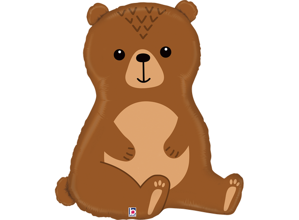 Skogens dyr - Bjørn 1 Folieballong med form - (54x66 cm) 