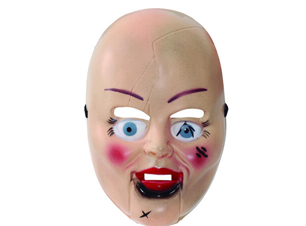Skrekkdukke - Sprekk i hodet 1 Maske i PVC 