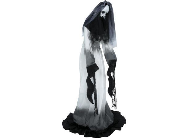 Skrekkfigur - Besatt brud med slør 1 Figur m/lyd/lys/begegelse - 170cm 