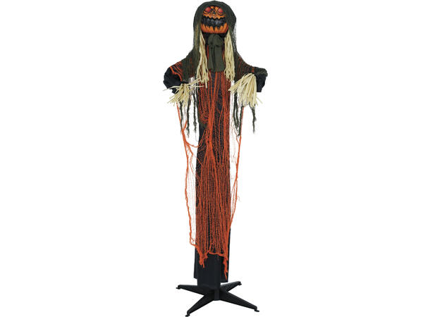 Skrekkfigur - Fugleskremsel gresskarhode 1 Figur m/lyd/lys/begegelse - 185cm 