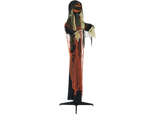 Skrekkfigur - Fugleskremsel gresskarhode 1 Figur m/lyd/lys/begegelse - 185cm 