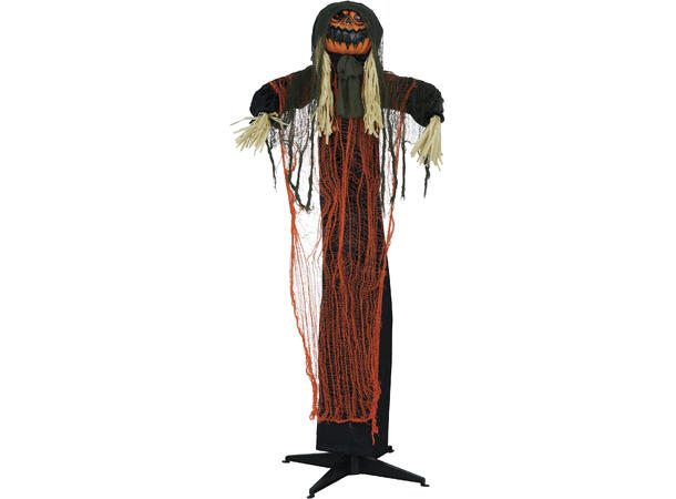 Skrekkfigur - Fugleskremsel gresskarhode 1 Figur m/lyd/lys/begegelse - 185cm 