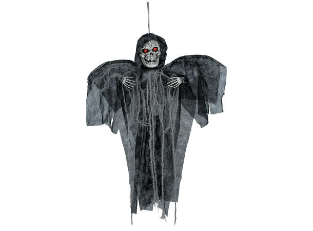 Skrekkfigur - Hengende skjelett m/vinger 1 Figur m/lyd/lys/begegelse - 90cm 