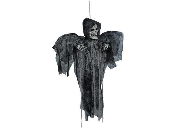 Skrekkfigur - Hengende skjelett m/vinger 1 Figur m/lyd/lys/begegelse - 90cm 