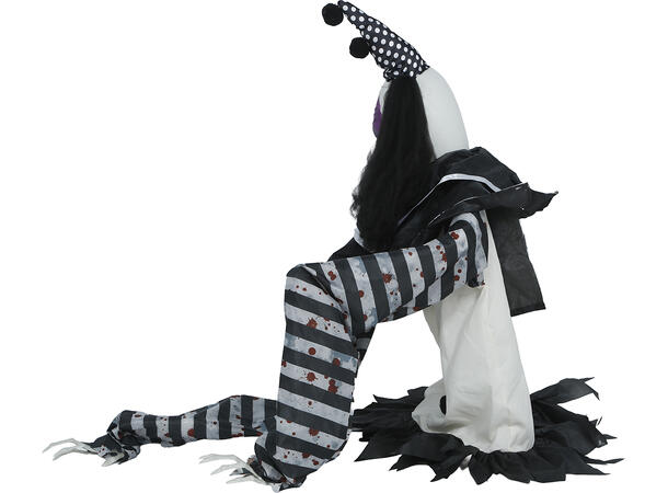 Skrekkfigur - Krypende klovn 1 Figur m/lyd/lys/begegelse - 105cm 