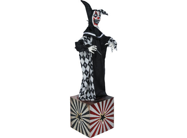 Skrekkfigur - Psycho klovn 1 Figur m/lyd/lys/begegelse - 170cm 