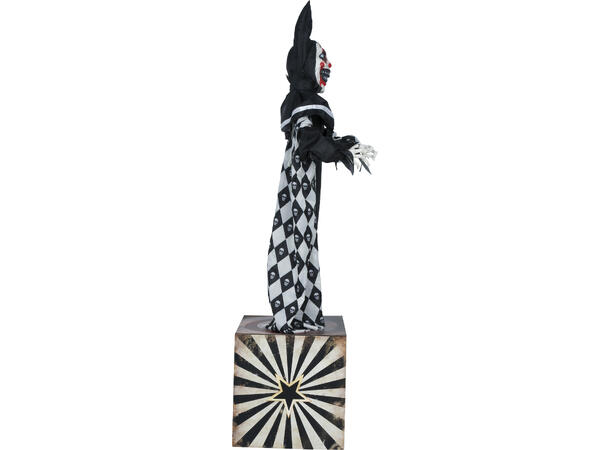 Skrekkfigur - Psycho klovn 1 Figur m/lyd/lys/begegelse - 170cm 