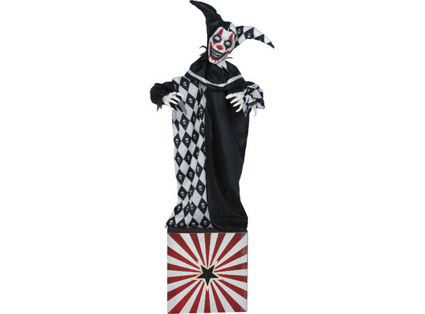 Skrekkfigur - Psycho klovn 1 Figur m/lyd/lys/begegelse - 170cm 