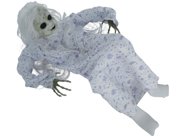 Skrekkfigur - Svevende død kvinne 1 Figur m/lyd/lys/begegelse - 70cm 