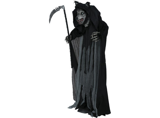 Skrekkfigur - Varulv på stativ 1 Figur m/lyd/lys/begegelse - 175cm 
