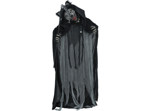 Skrekkfigur - Varulv på stativ 1 Figur m/lyd/lys/begegelse - 175cm 