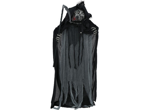 Skrekkfigur - Varulv på stativ 1 Figur m/lyd/lys/begegelse - 175cm 