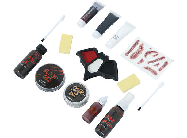 Sminkesett - Zombie 1 Sett m/sminke og tilbehør 