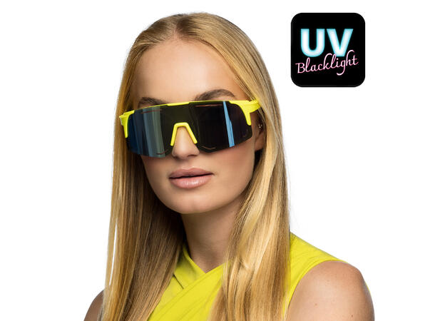 Solbriller - Zouk - Neon Gul - UV 1 Par briller i plast 