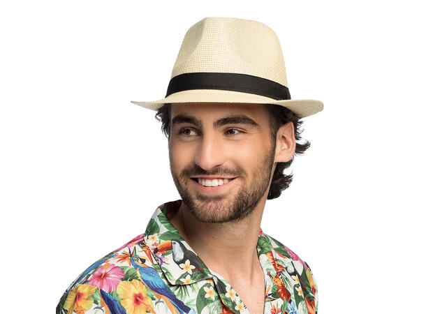 Sommerhatt - Ecuador - Natur m/sort bånd 1 Hatt - Onesize 