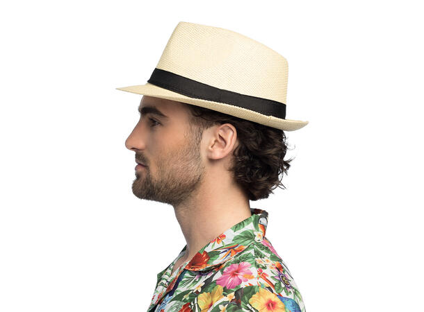 Sommerhatt - Ecuador - Natur m/sort bånd 1 Hatt - Onesize 