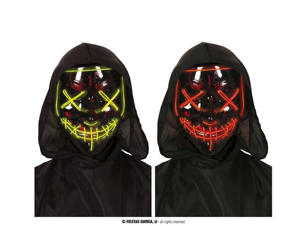 Sorte masker m/lys - 6 Assoterte design 1 Maske i PVC 