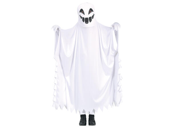 Spøkelse - Hvitt laken - Unisex 1 Kostyme til barn - 5-6 år (119 cm) 