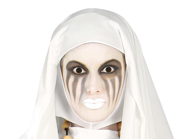 Spøkelsesnonne - Hvit 1 Damekostyme - str 42-44 (L) 