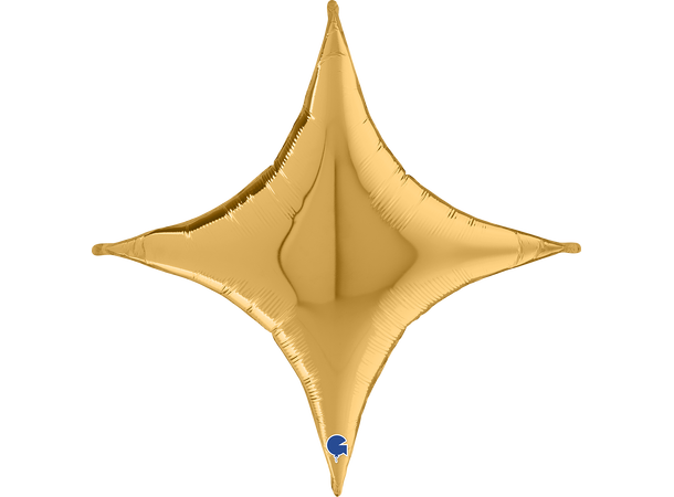 Starpoint -  Cross Gold 1 Folieballong med form - (70x70 cm) 