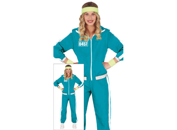THE GAMER - Grønn treningsdress - Dame 1 Kostyme til dame - 42-44 (L) 