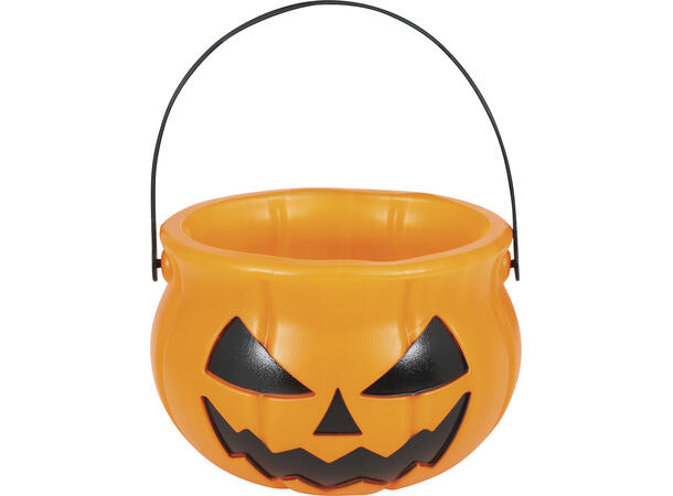 Trick or Treat - Gresskarbøtte - Oransje 1 Godtebøtte i plast - 11cm 