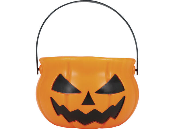 Trick or Treat - Gresskarbøtte - Oransje 1 Godtebøtte i plast - 11cm 