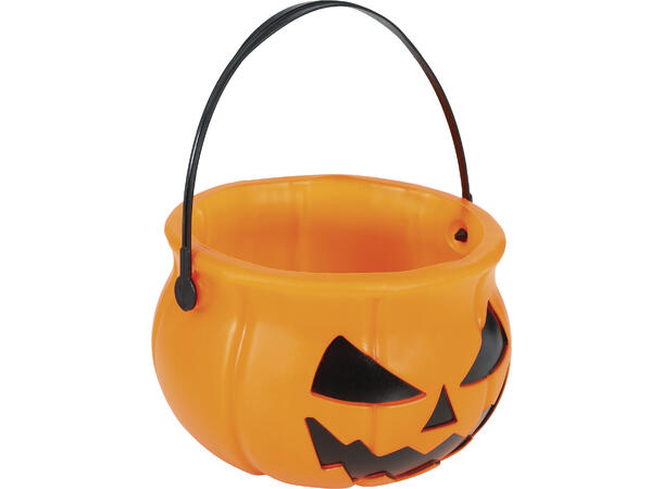 Trick or Treat - Gresskarbøtte - Oransje 1 Godtebøtte i plast - 11cm 