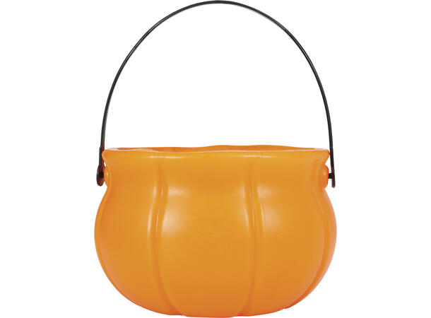 Trick or Treat - Gresskarbøtte - Oransje 1 Godtebøtte i plast - 11cm 