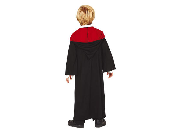 Trollmanselev - Sort/Rød tunika 1 Barnekostyme til gutt - Str 7-9 År 