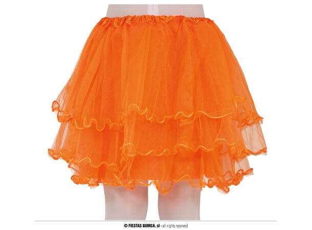 Tutu m/volanger  for barn - Oransje 1 Tutu - 30cm 