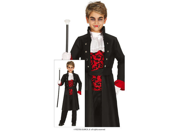 Vampydrakt - Gutt 1 Kostyme til barn - 5-6 år (119 cm) 