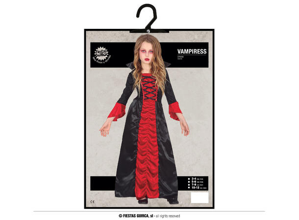Vampyrjente 1 Kostyme til barn - 7-9 år (133 cm) 