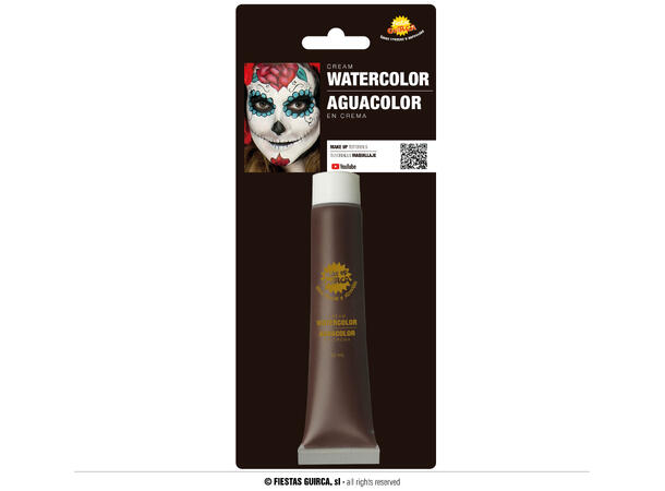 Vannbasert sminkekrem - Brun 1 Tube sminke - 20ml 