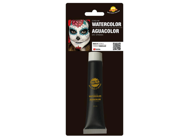 Vannbasert sminkekrem - Sort 1 Tube sminke - 20ml 