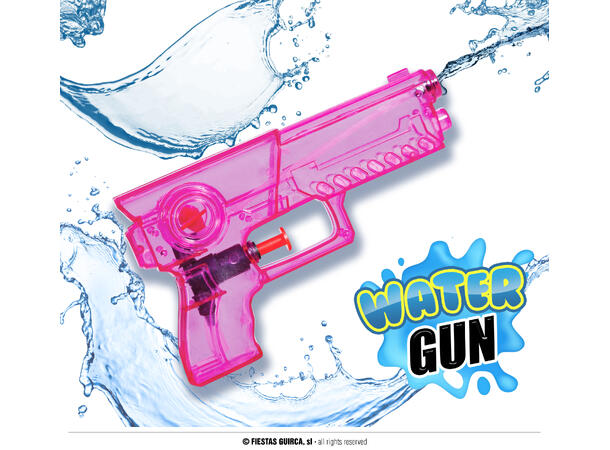 Vannpistol - Gjennomsiktig Rosa 1 Vannpistol i plast - 17cm 