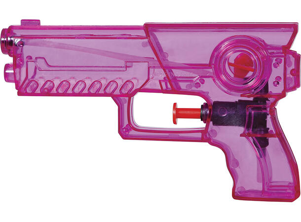 Vannpistol - Gjennomsiktig Rosa 1 Vannpistol i plast - 17cm 