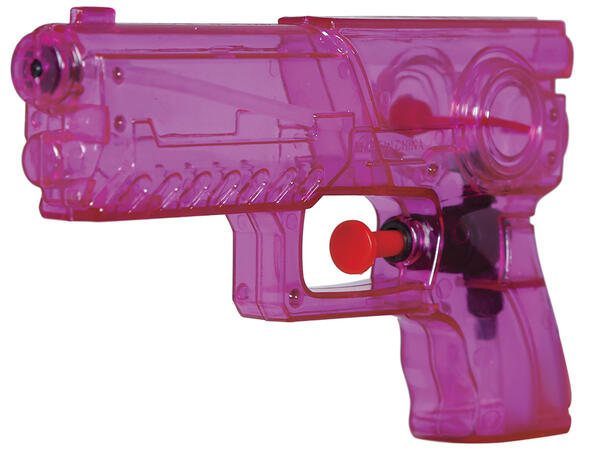 Vannpistol - Gjennomsiktig Rosa 1 Vannpistol i plast - 17cm 
