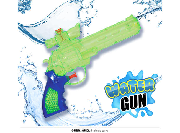Vannpistol - Gjennomsiktig grønn 1 Vannpistol i plast - 17cm 