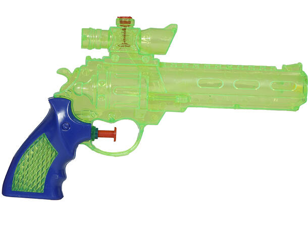 Vannpistol - Gjennomsiktig grønn 1 Vannpistol i plast - 17cm 