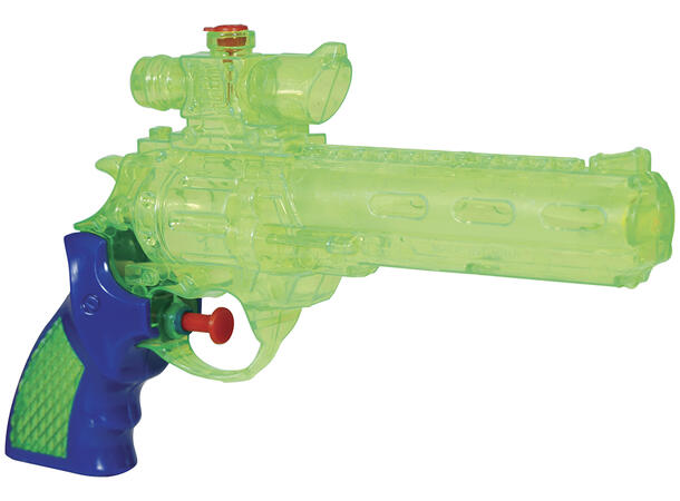 Vannpistol - Gjennomsiktig grønn 1 Vannpistol i plast - 17cm 