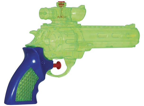 Vannpistol - Gjennomsiktig grønn 1 Vannpistol i plast - 17cm 