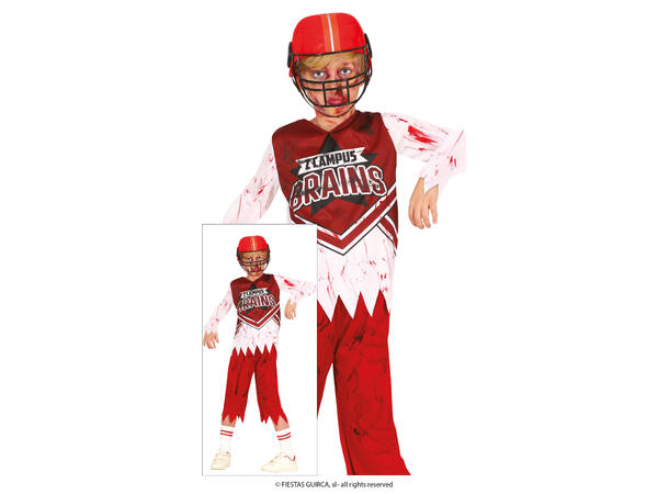 Zombie Quarterback - Gutt 1 Kostyme til barn - 7-9 år (133 cm) 