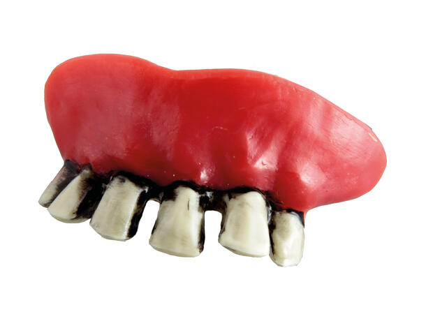 Zombie tenner 1 sett med tenner i termoplast 