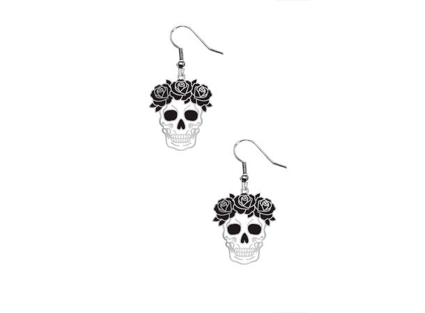 Øredobber - Hodeskalle - Day of The Dead 1 Par øredobber i Metall/Plast 