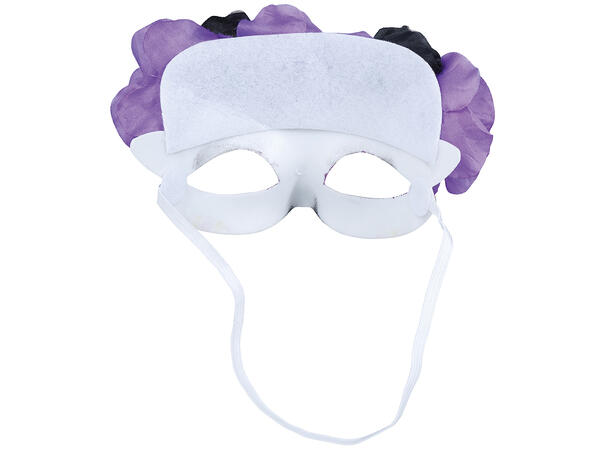 Øyemaske m blomster - Day of The Dead 1 Maske i PVC/polyester 