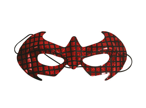 Øyemaske rød - Superheltinne - Spider 1 Øyemaske i plast 