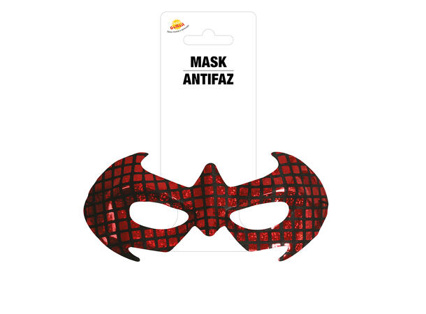 Øyemaske rød - Superheltinne - Spider 1 Øyemaske i plast 