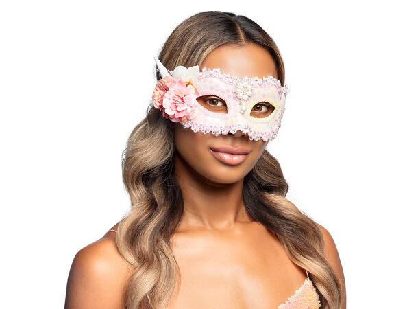 Øyemasske - Mermaid - Rosa m/blonder 1 Øyemaske - Onesize 